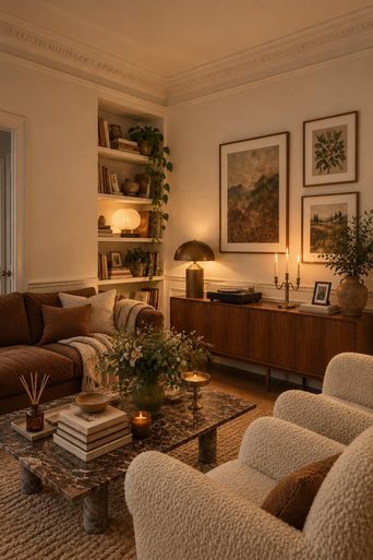 A living room redesigned by Loftling in the Cozy style