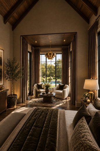 A bedroom redesigned by Loftling in the Luxury style