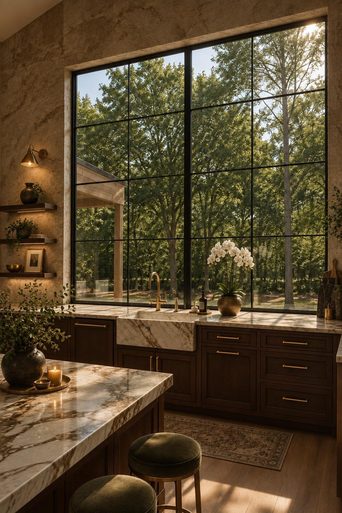 A kitchen redesigned by Loftling in the Luxury style