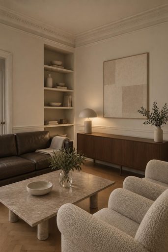 A living room redesigned by Loftling in the Minimalist style