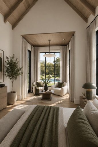 A bedroom redesigned by Loftling in the Modern style