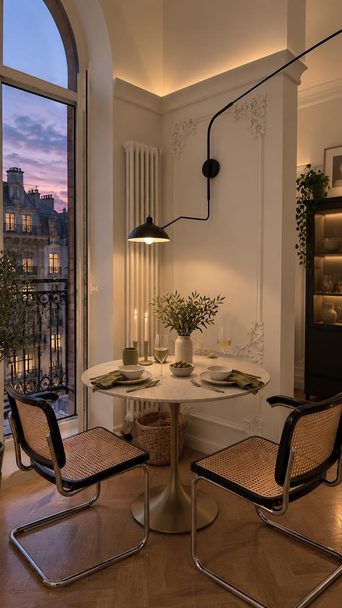 A dining nook redesigned by Loftling in the Modern style