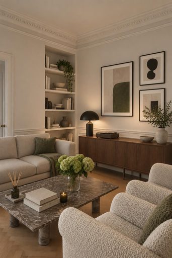 A living room redesigned by Loftling in the Modern style