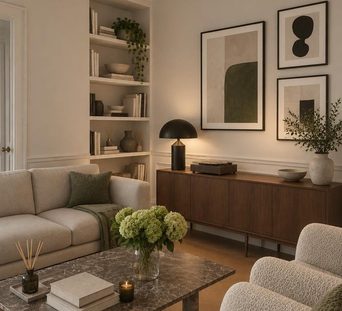 A living room redesigned by Loftling in the Modern style